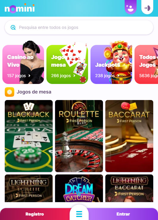 Nomini Casino Aplicativo iPad