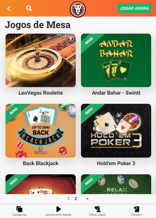 LeoVegas Casino Aplicativo iPad