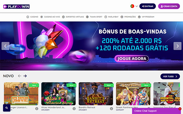 PlaYouWin Casino Brasil