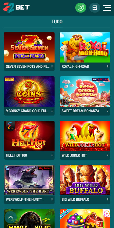 22Bet Casino Aplicativo Android