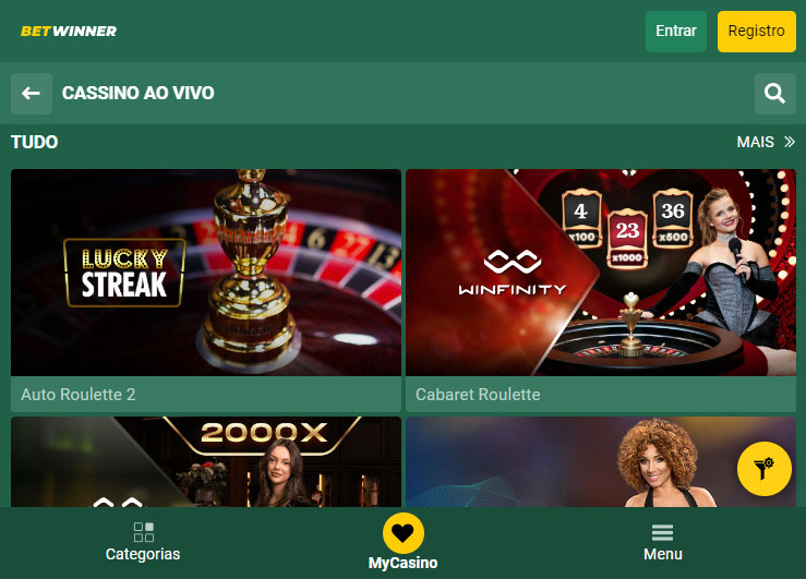 Betwinner Casino Aplicativo Tablet